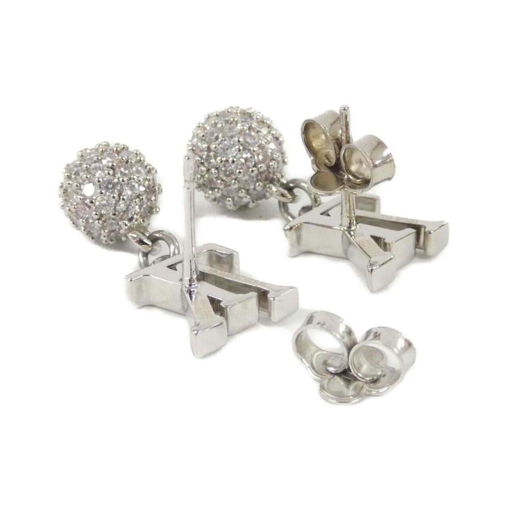 LOUIS VUITTON Silver Earrings - Picture 3 of 3